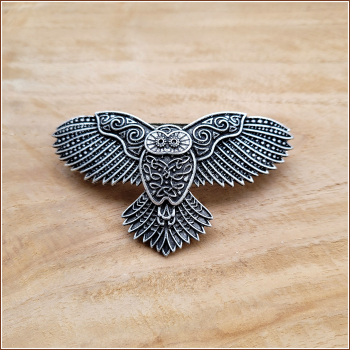Haarspange "Keltische Eule"