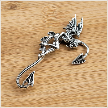 Brosche "Faun" in Jugenstil-Optik