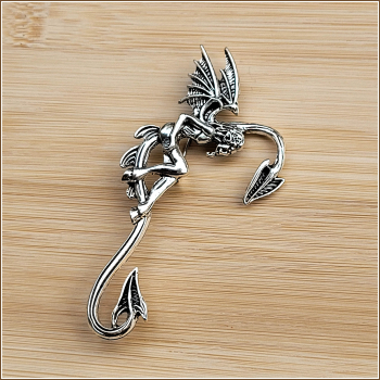 Brosche "Faun" in Jugenstil-Optik