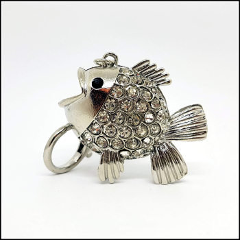 Charmanhänger / Handtaschenbaumler "Großer Fisch"