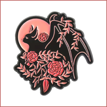 Pin „Fledermaus & Rosen“