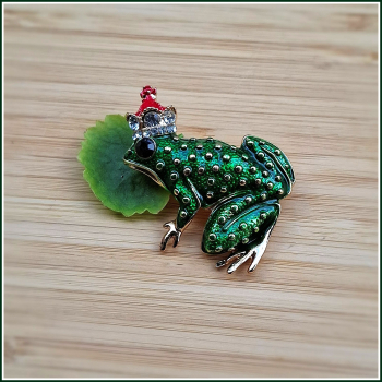 Brosche "Froschkönig"