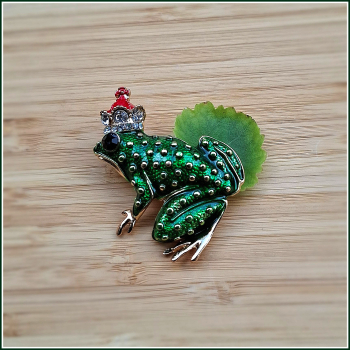 Brosche "Froschkönig"