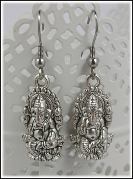 "Ganesha" - "Der Überwinder aller Hindernisse" als Ohrschmuck