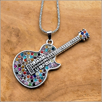 Halskette "Gitarre, akustik" - ca. 77 cm