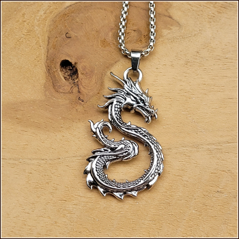 Halskette "Glücksdrache" - 62 cm