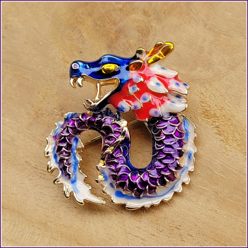 Brosche "Glücksdrache"