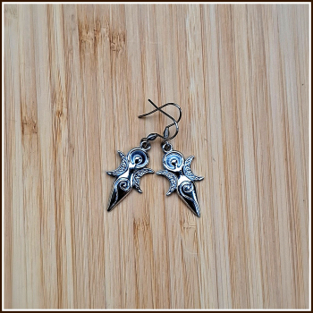 Preview: Ohrschmuck „Große Göttin“ aus Edelstahl