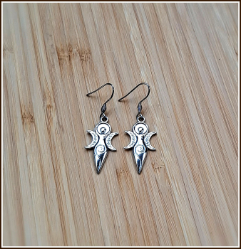 Ohrschmuck „Große Göttin“ aus Edelstahl