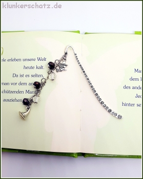 Lesezeichen "Klunkerhexe" - Einzelstück / Unikat