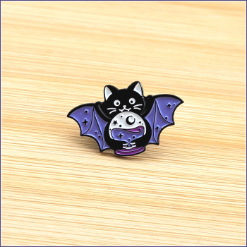 Pin „Geflügelte Hexenkatze“