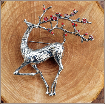 Brosche "Hirsch Dasher"