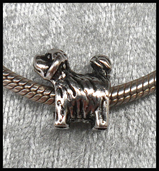European Bead "Hund Wuschel"