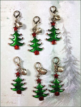 Charmanhänger "Weihnachtsbaum mit Glöckchen" - Kundenauftrag