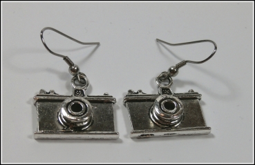 Ohrhänger "Kamera in Antiksilber"