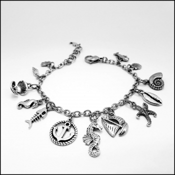 Bettelarmband "Maritim" - 20 bis 21,5 cm