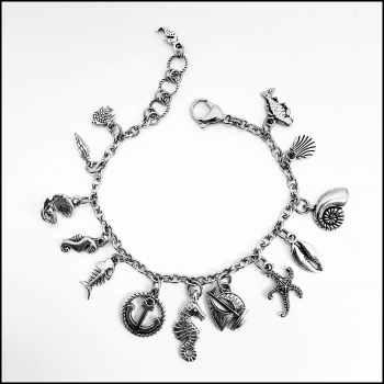 Bettelarmband "Maritim" - 20 bis 21,5 cm