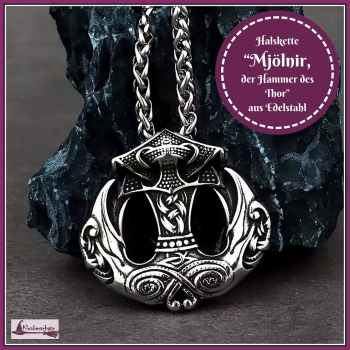 Halskette „Mjölnir, der Hammer des Thor“ aus Edelstahl