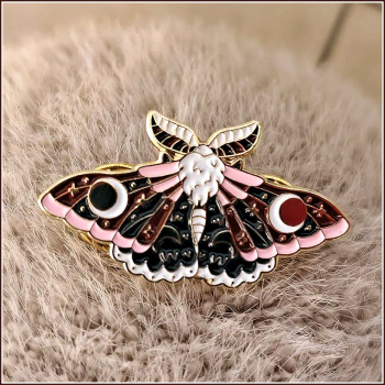 Preview: Pin „Rosa Mondmotte“