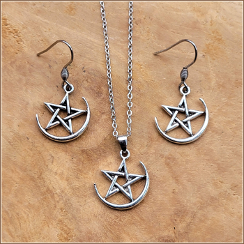 Schmuckset "Mondpentagramm"