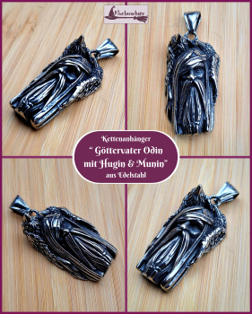 „Göttervater Odin“ - Kettenanhänger aus Edelstahl