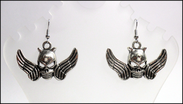 Ohrhänger "Skull Flying Hellboy"