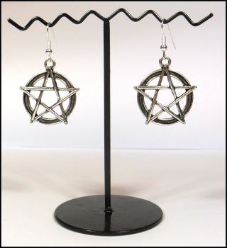 Ohrhänger "Pentagramm" - groß