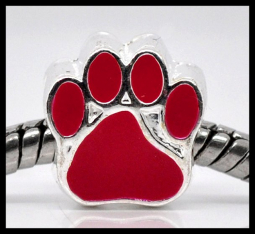 European Bead "Rote Pfote"