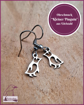 Preview: Ohrschmuck „Kleine Pinguine“ aus Edelstahl