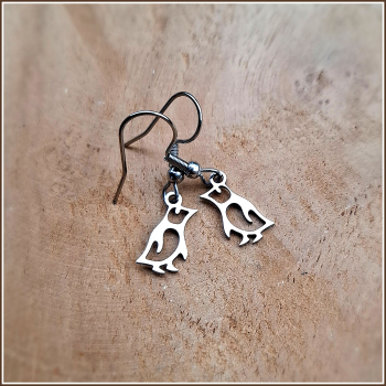 Ohrschmuck „Kleine Pinguine“ aus Edelstahl