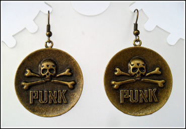 Ohrhänger "Totenkopf Punk"