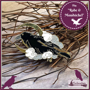 Pin "Rabe & Mondsichel"