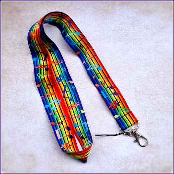 Schlüsselband "Regenbogenmelodie"
