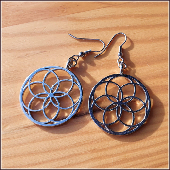 Preview: Ohrhänger "Samen des Lebens" - "Blume des Lebens"