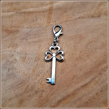 Preview: Charmanhänger "Schlüssel zum Glück"