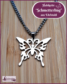 Halskette „Schmetterling“ aus Edelstahl