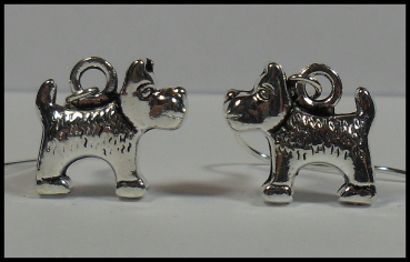 Ohrhänger "Wachsamer Terrier"