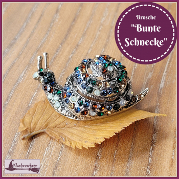 Brosche "Bunte Schnecke"