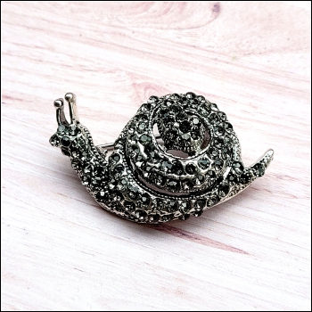 Brosche "Funkelnde Schnecke"