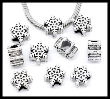 European Bead "Schneeflocke"