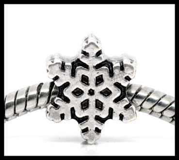 European Bead "Schneeflocke"