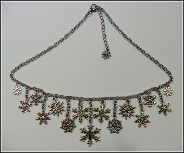 Preview: Collier "Schneeflockenzaubersterne"