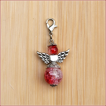 Charmanhänger „Schutzengel in Rot & Weiß“