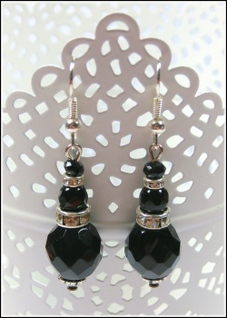 Preview: Ohrhänger "Rabenschwarz"