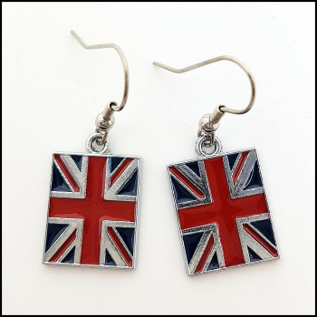 Ohrschmuck "Union Jack" - die britische Flagge für die Ohren