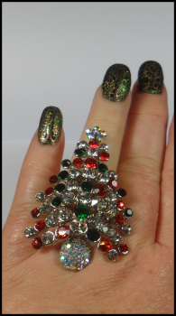 Ring mit Dehnschiene - Weihnachtsbaum