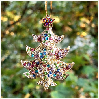 Geschenkanhänger / Weihnachtsbaumanhänger / "Herrlich funkelnder Weihnachtsbaum"