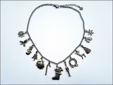 Preview: "Wenn Weihnachten ist..." - weihnachtliche Bettelkette - 45 cm, plus Verlängerung