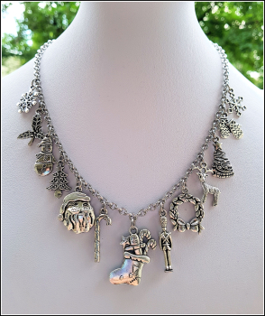 "Wenn Weihnachten ist..." - weihnachtliche Bettelkette - 44 cm