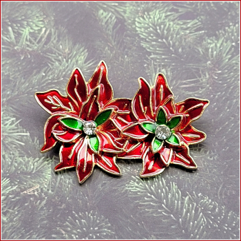 "Weihnachtsstern" - Brosche & Kettenanhänger - 2 in 1